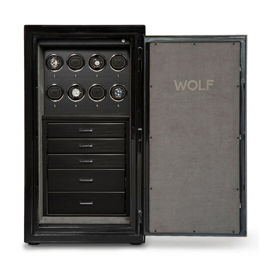 WOLF Atlas Onyx 8 Piece Winder Safe Open image number 0