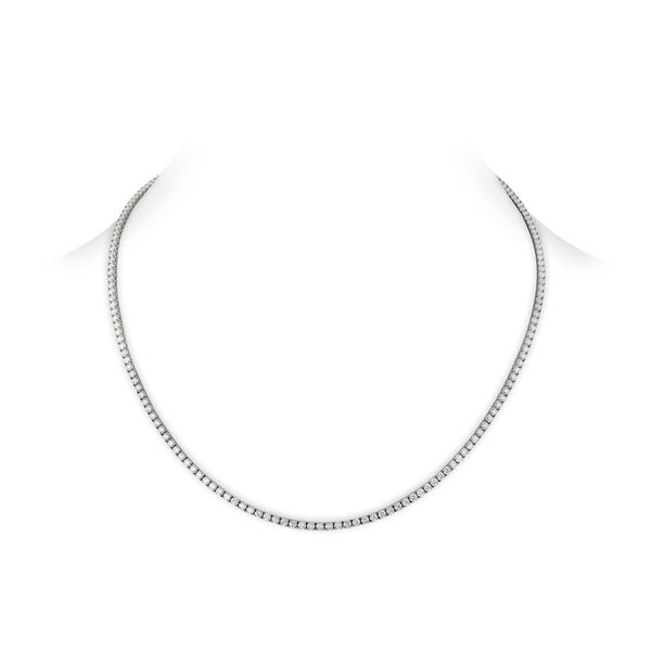 Collier Riviera en or blanc 188 diamants
