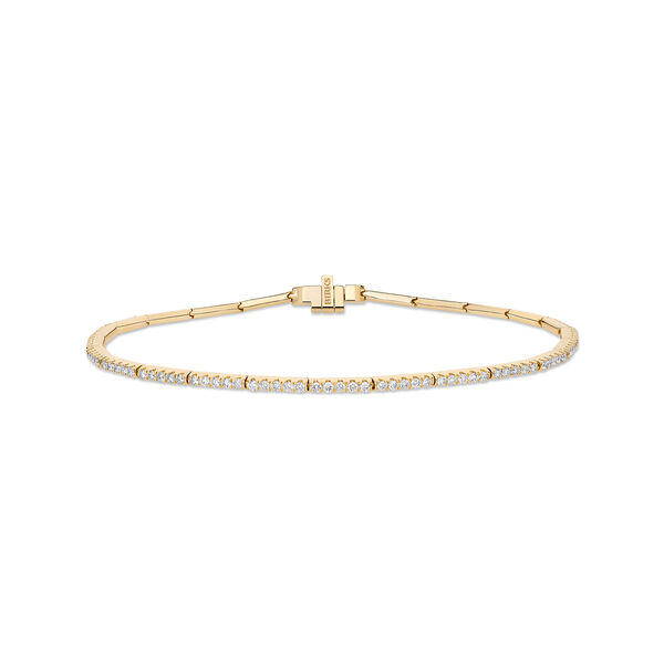 Bracelet en or jaune avec diamants