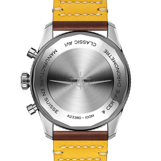 Breitling Classic AVI Curtiss Warhawk Automatic Chronograph 42 mm Stainless Steel Back image number 1