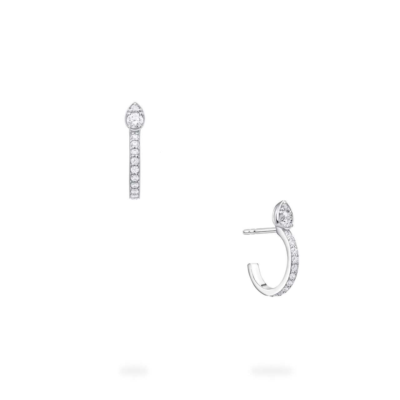 Birks Splash Pavé Diamond Hoop Earrings image number 0