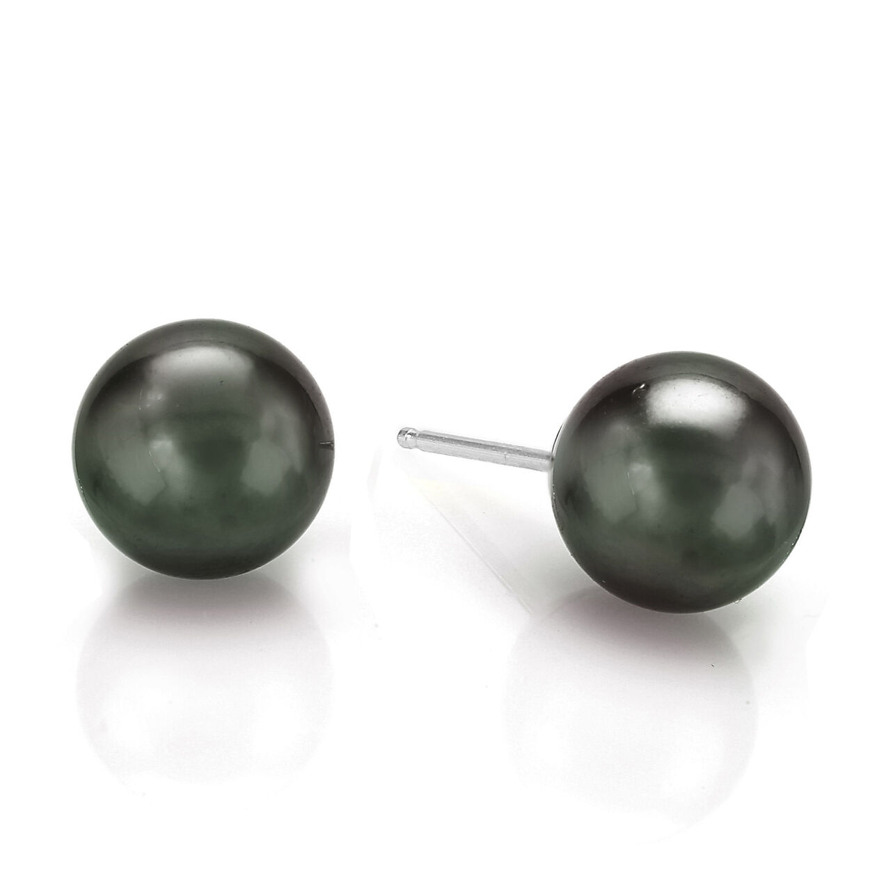 bijoux birks essentials 8 5 9mm tahitian pearl stud earrings image number 0