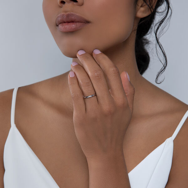 White Gold Wedding Band