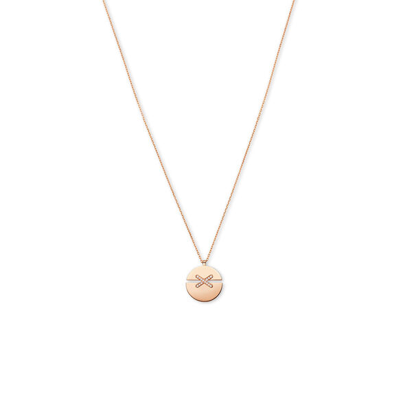 Jeux de Liens Harmony Large Rose Gold Diamond Necklace