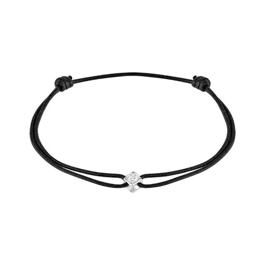 maison birks dinh van paris le cube diamant cord white gold bracelet image number 0