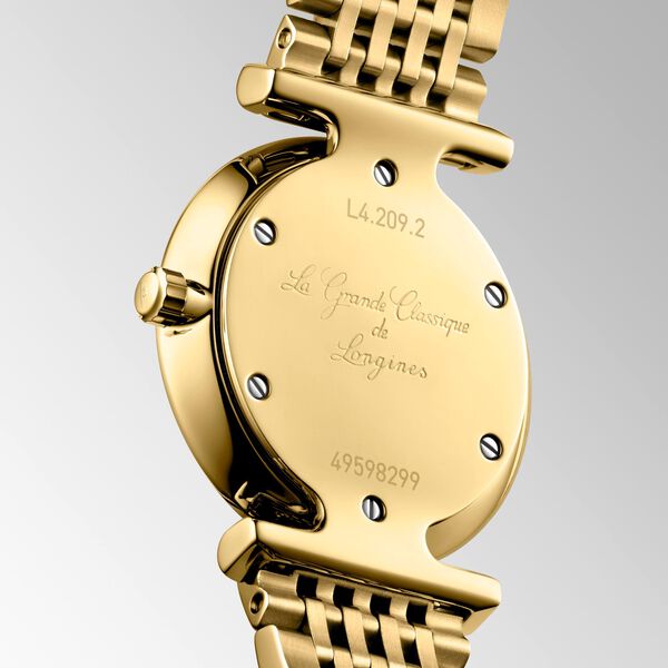 La Grande Classique Quartz 24 mm Yellow PVD Stainless Steel and Diamond