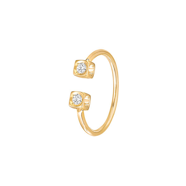 Le Cube Diamant Yellow Gold Diamonds Ring