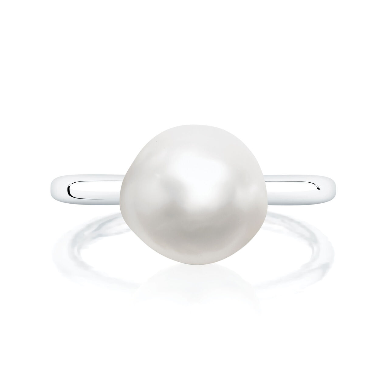 Birks Pearls bague en argent ornée d'une perle d'eau douce baroque image number 0
