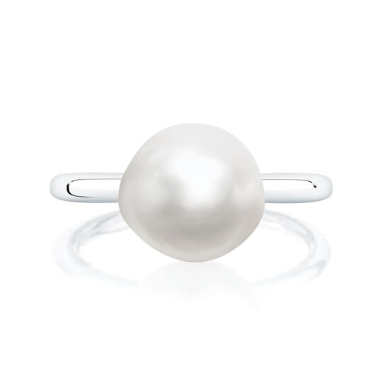 Birks Pearls bague en argent ornée d'une perle d'eau douce baroque image number 0