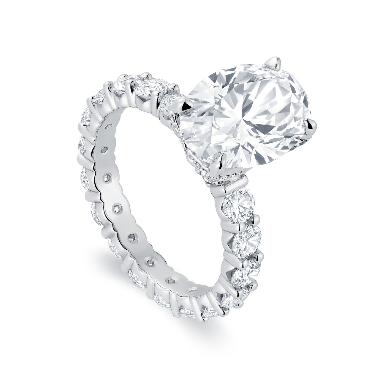 140th Anniversary Diamond Engagement Ring image number 1