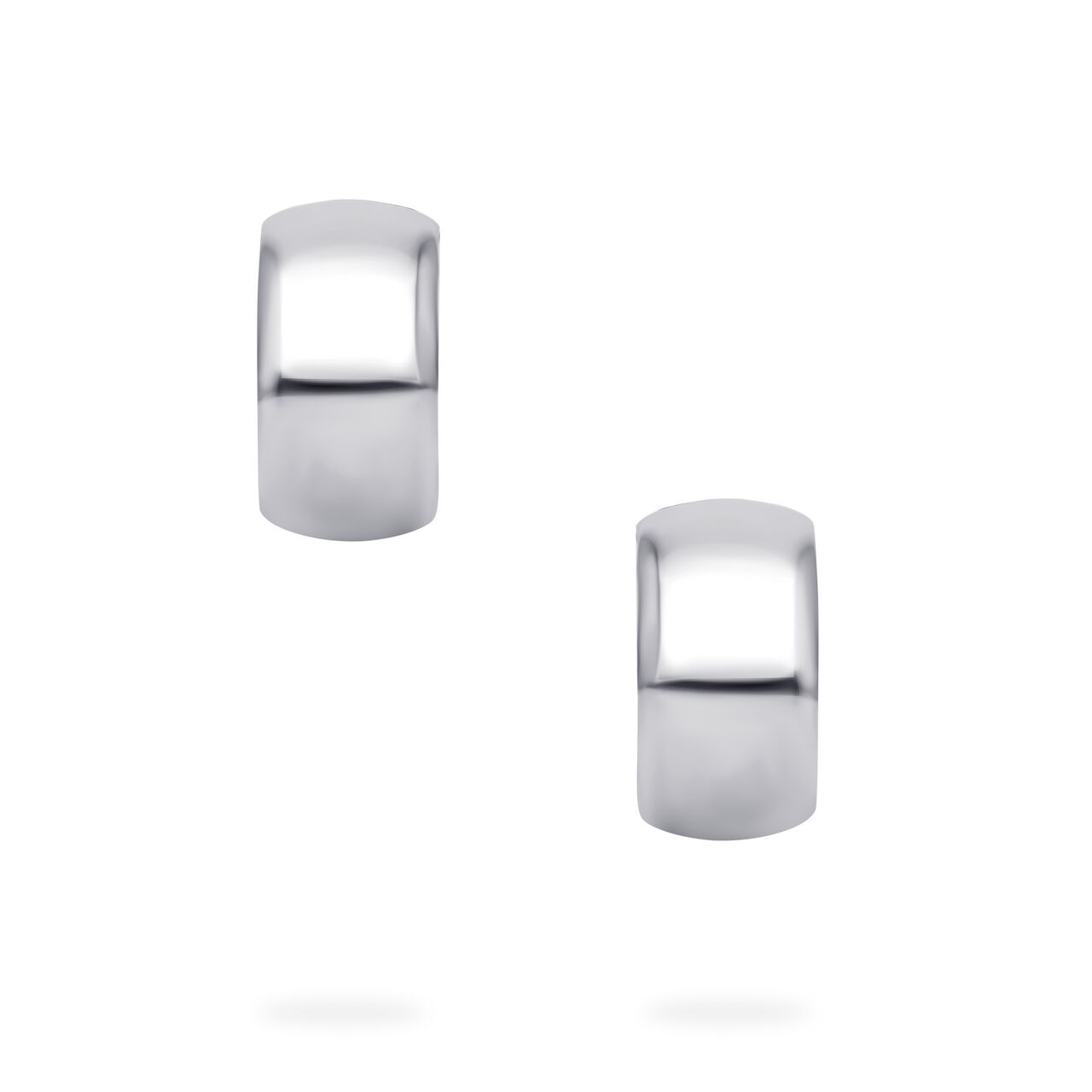 Birks Essentials Sterling Silver 13 &times; 7 mm Hoop Earrings image number 2