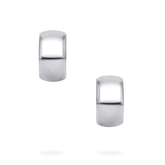 Birks Essentials Sterling Silver 13 &times; 7 mm Hoop Earrings image number 2