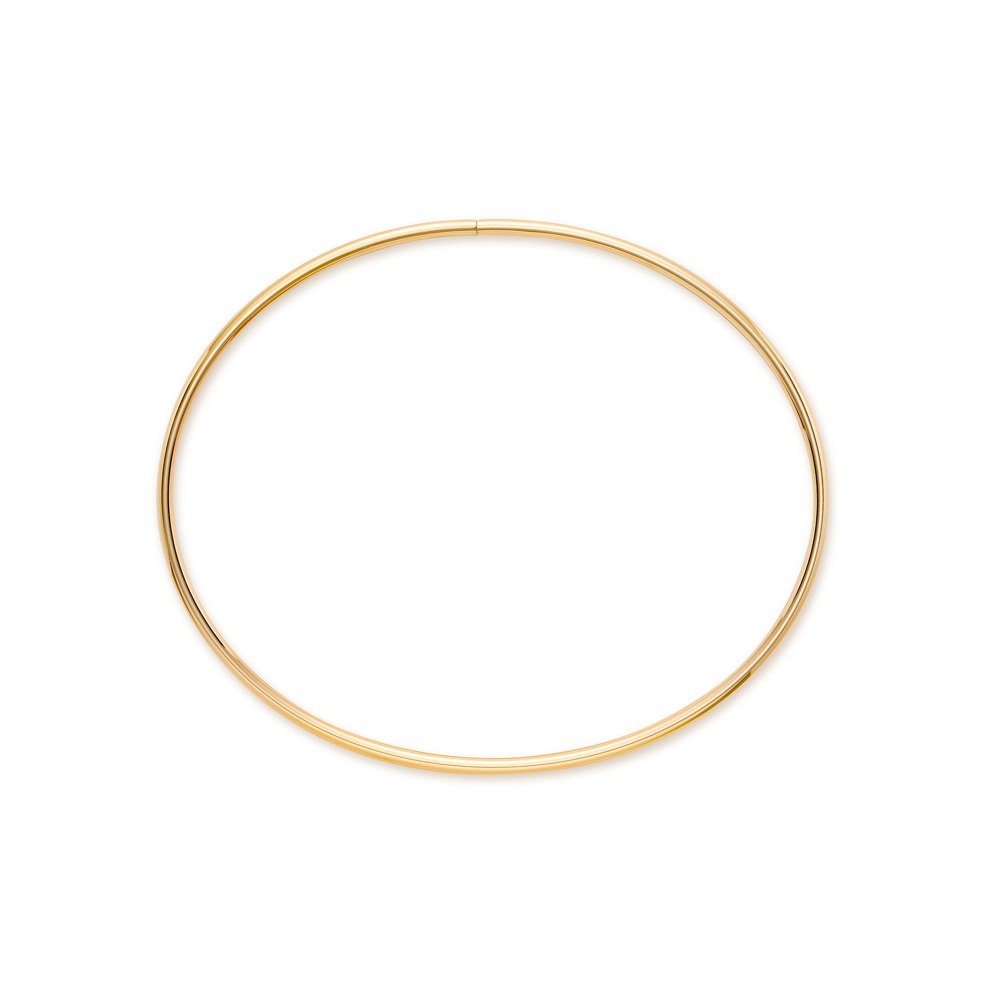 Birks Essentials Yellow Gold Oval Bangle Bracelet