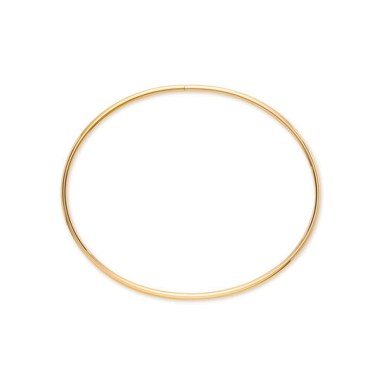 bijoux birks essentials yellow gold oval bangle bracelet image number 0