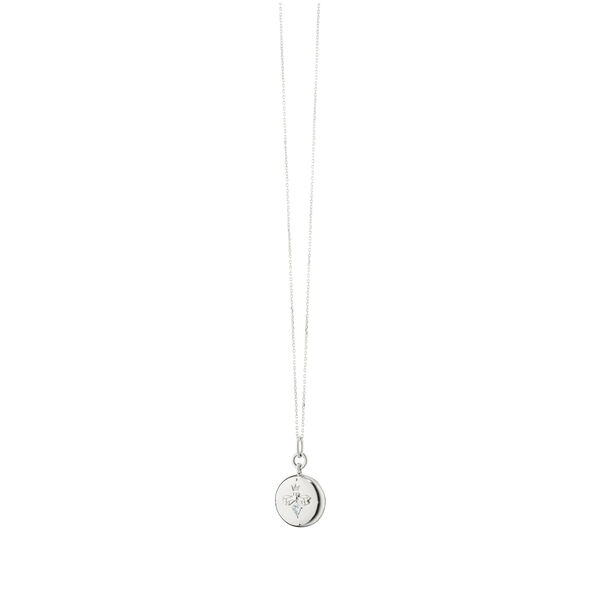 Classic Lockets Silver and White Saphire Queen Bee Pendant