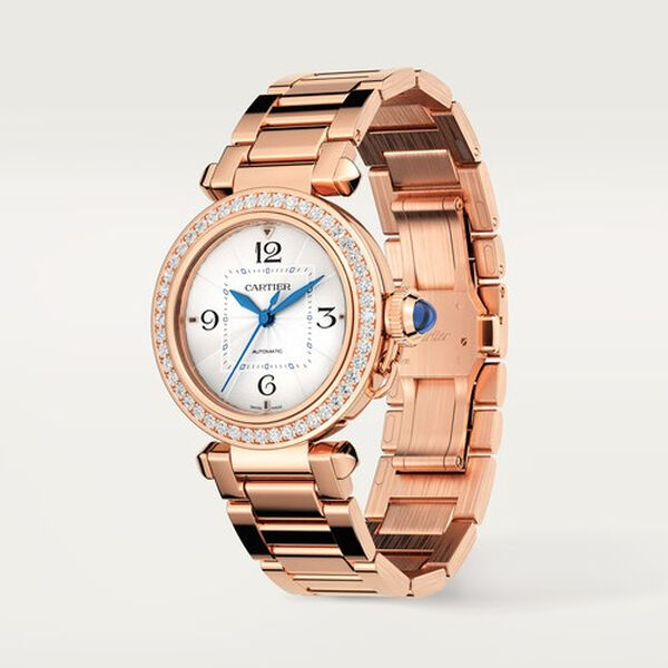 Pasha de Cartier Automatic 35 mm Rose Gold and Diamond