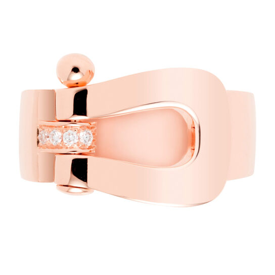 Force 10 Large Rose Gold and Diamond Ring image number 0