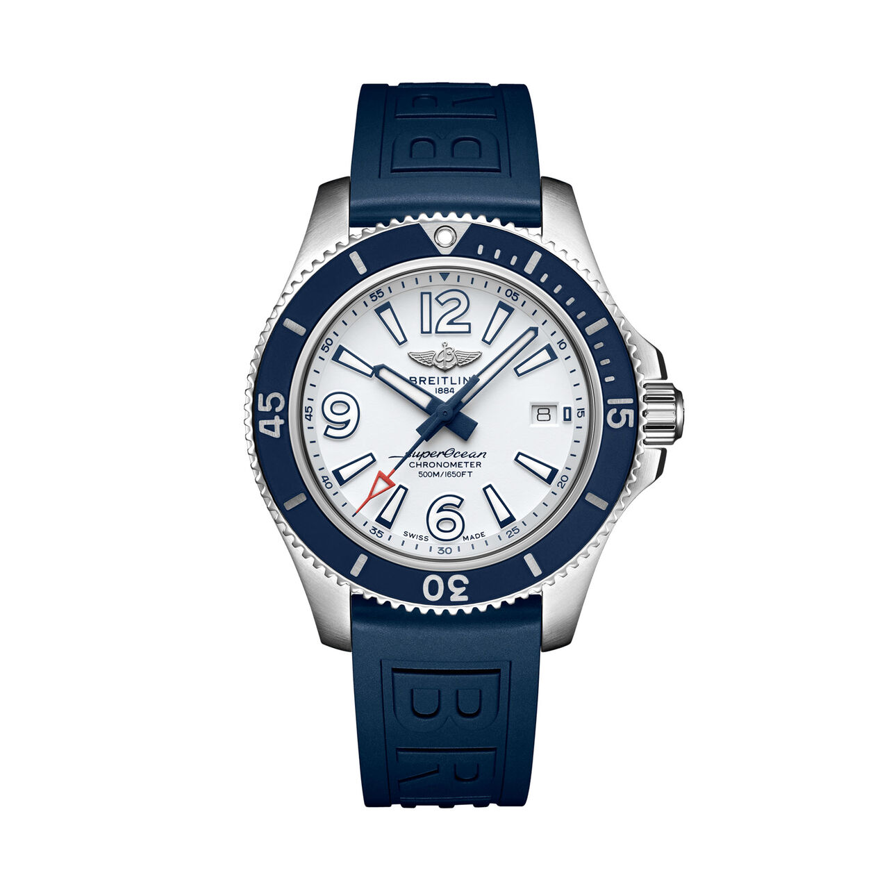 maison birks breitling superocean automatic 42 steel white a17366d81a1s1 image number 0