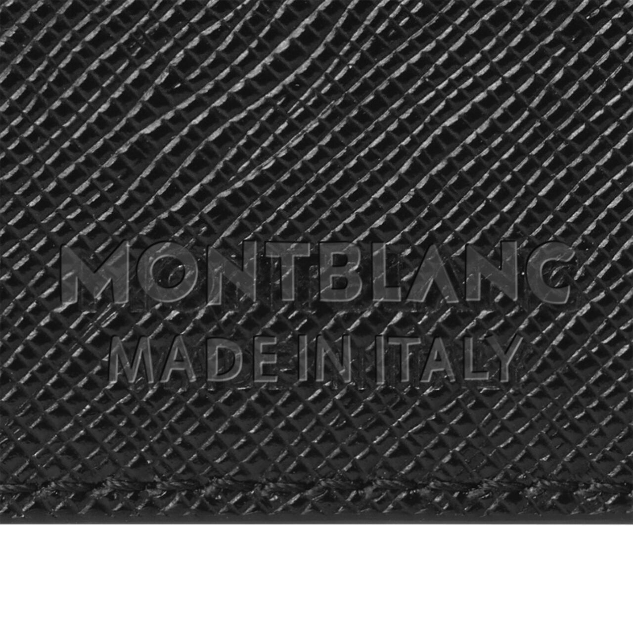 Montblanc Portefeuille noir Sartorial &agrave; 6 emplacements pour cartes avec pince &agrave; billets image number 4
