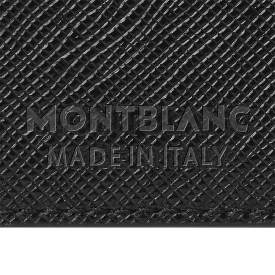 Montblanc Portefeuille noir Sartorial &agrave; 6 emplacements pour cartes avec pince &agrave; billets image number 4