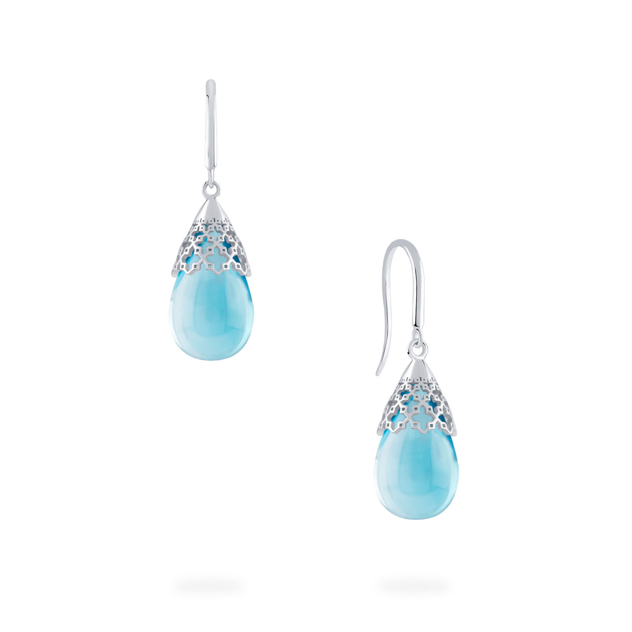 Birks Muse Blue Topaz Tear Drop Earrings image number 0