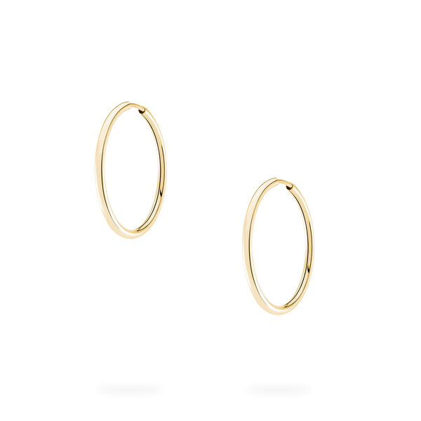 Boucles d'oreilles 29 mm cerceau en or jaune