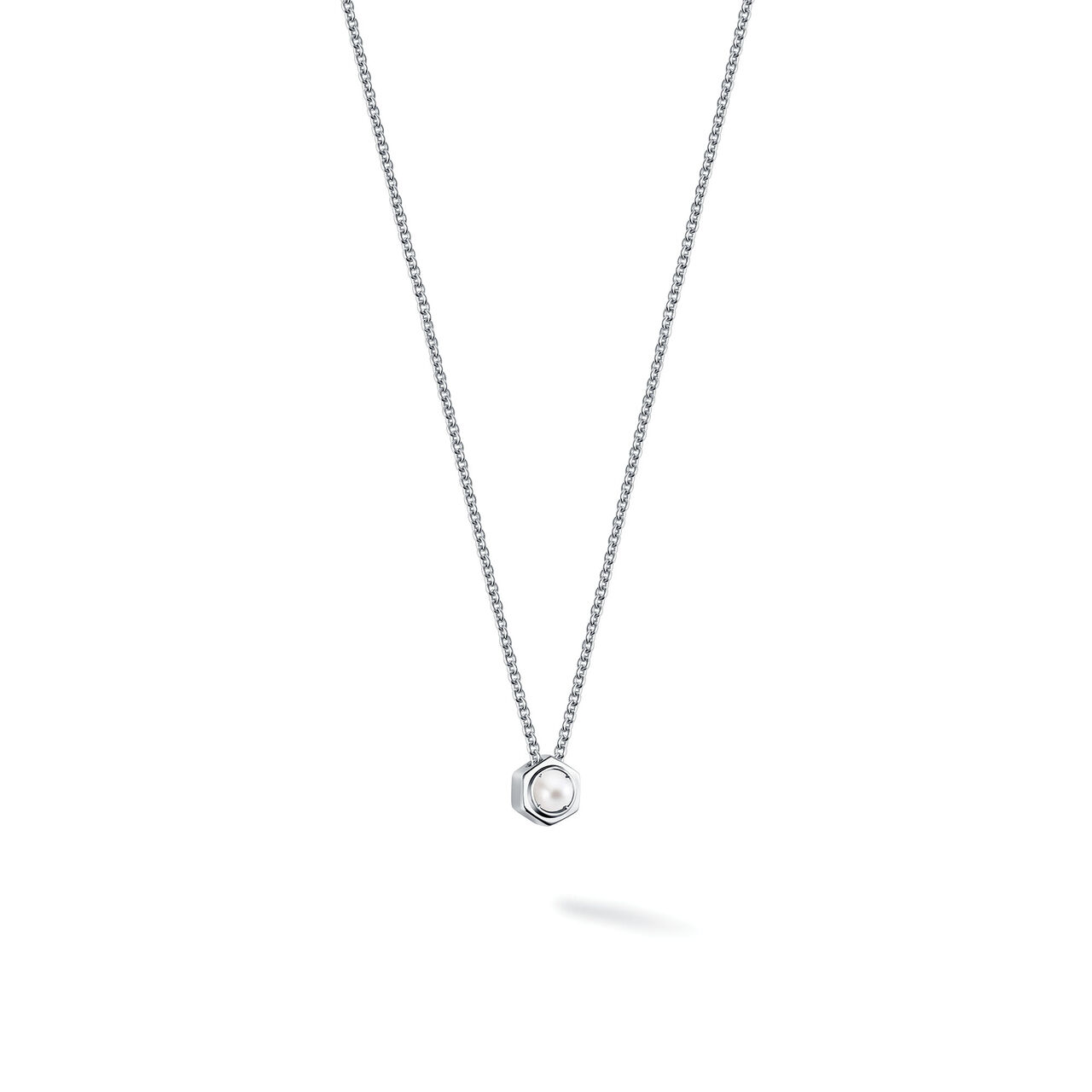 Pendentif en perles et argent image number 1
