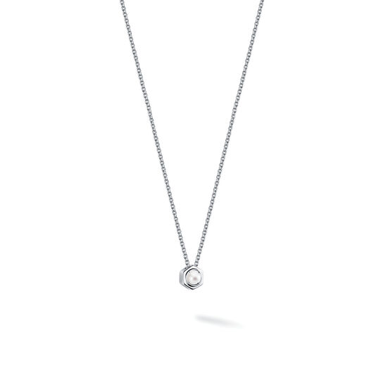 Pendentif en perles et argent image number 1