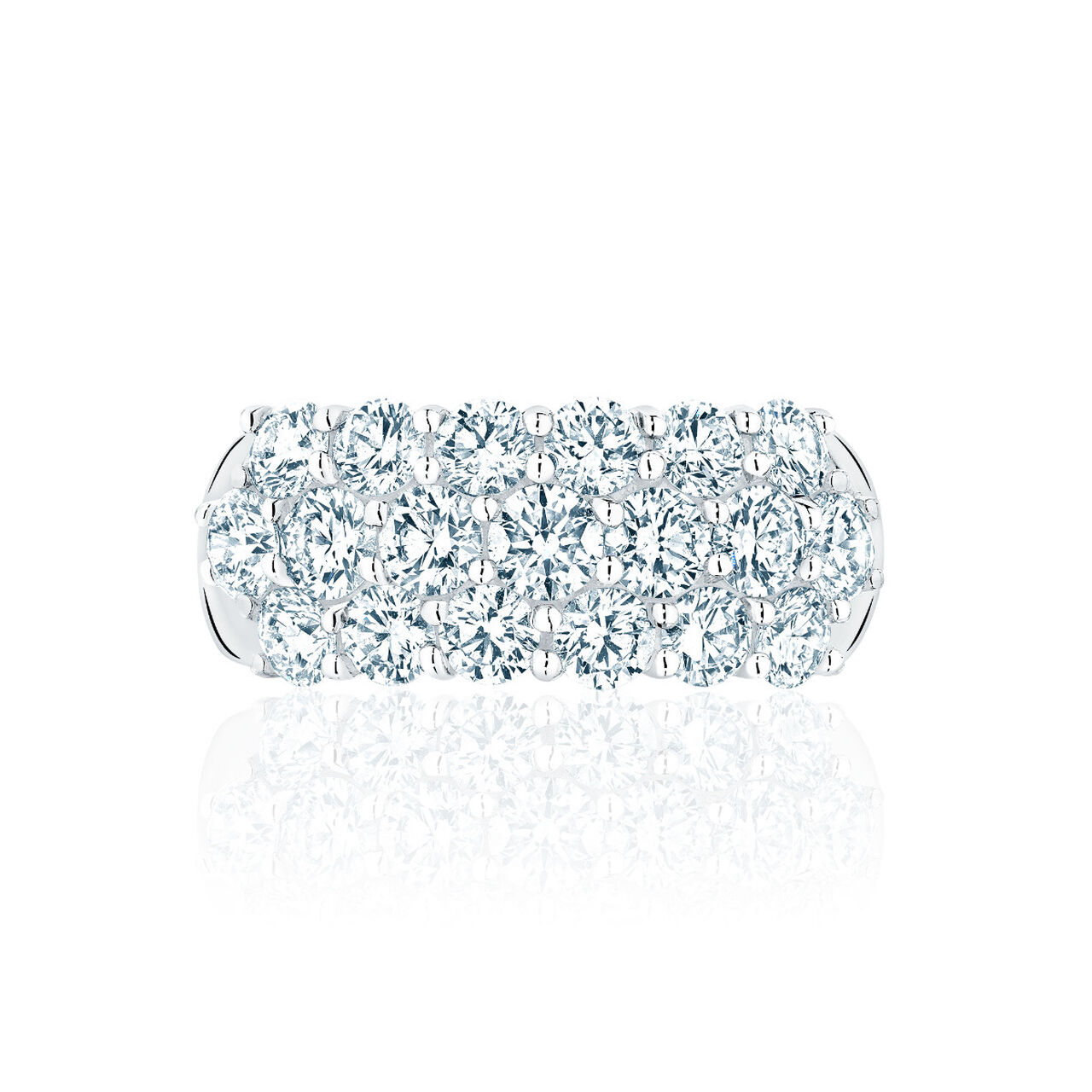 Bijoux Birks Three Row 2.73Ct Diamond Wedding Band image number 0