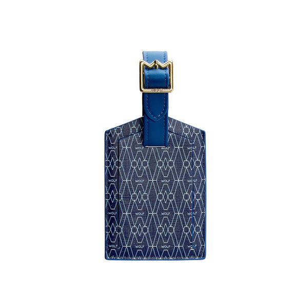 Étiquette à bagage Signature bleu