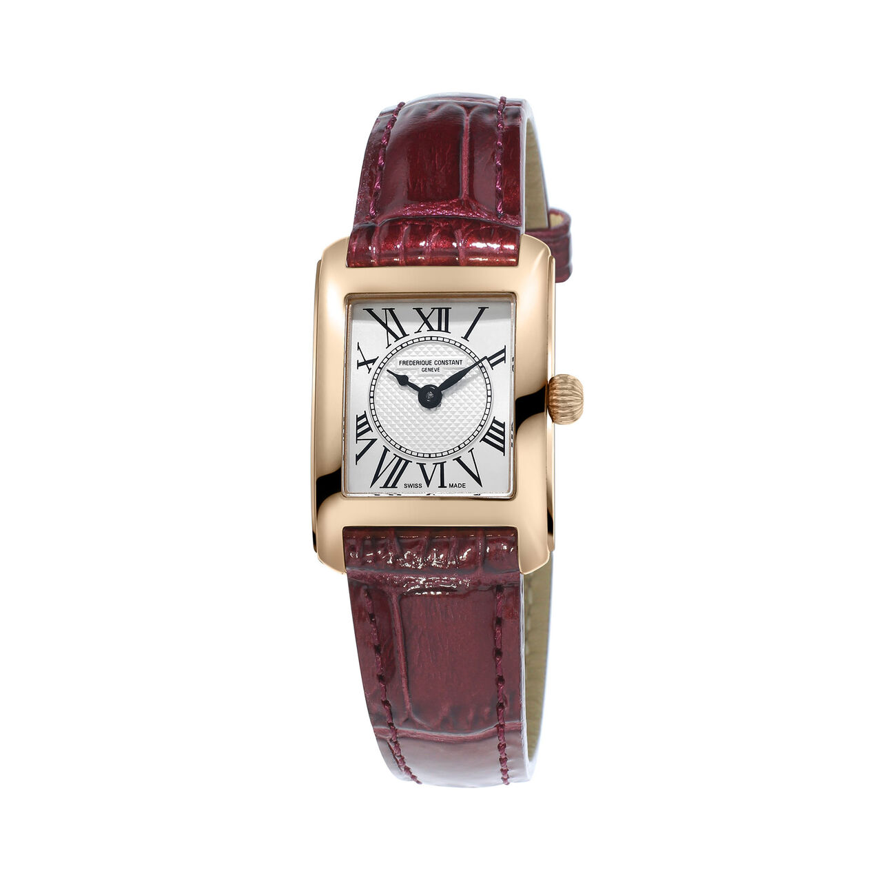 frederique constant classics carree ladies quartz rose gold plated steel 23mm fc 200mc14 image number 0