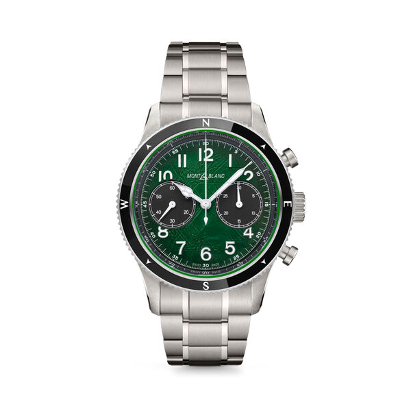 1858 0 Oxygen 44m chronographe automatique en acier inoxydable