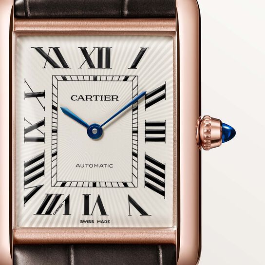 Cartier Tank Louis Cartier 38 X 28 mm automatique en or rose, grand mod&egrave;le image number 4
