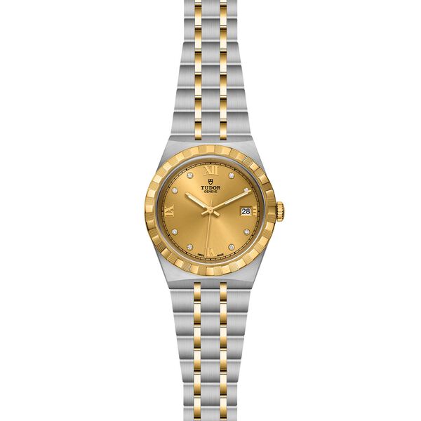TUDOR Royal Automatic 38 mm Yellow Gold, Stainless Steel and Diamond