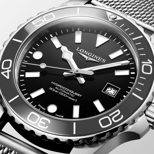 HydroConquest 42 mm automatique en acier inoxydable