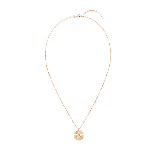 Chaumet Jeux De Liens Harmony Medium Rose Gold and Diamond Sunray Pendant image number 1