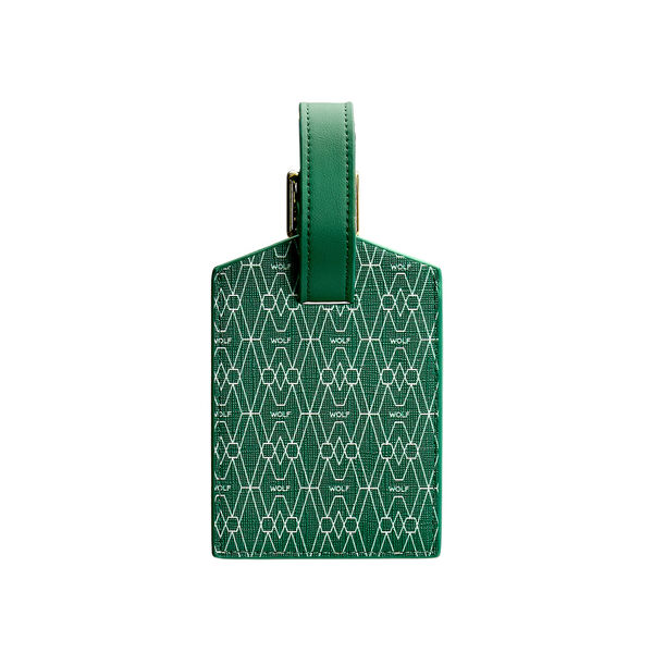 Étiquette à bagage Signature vert
