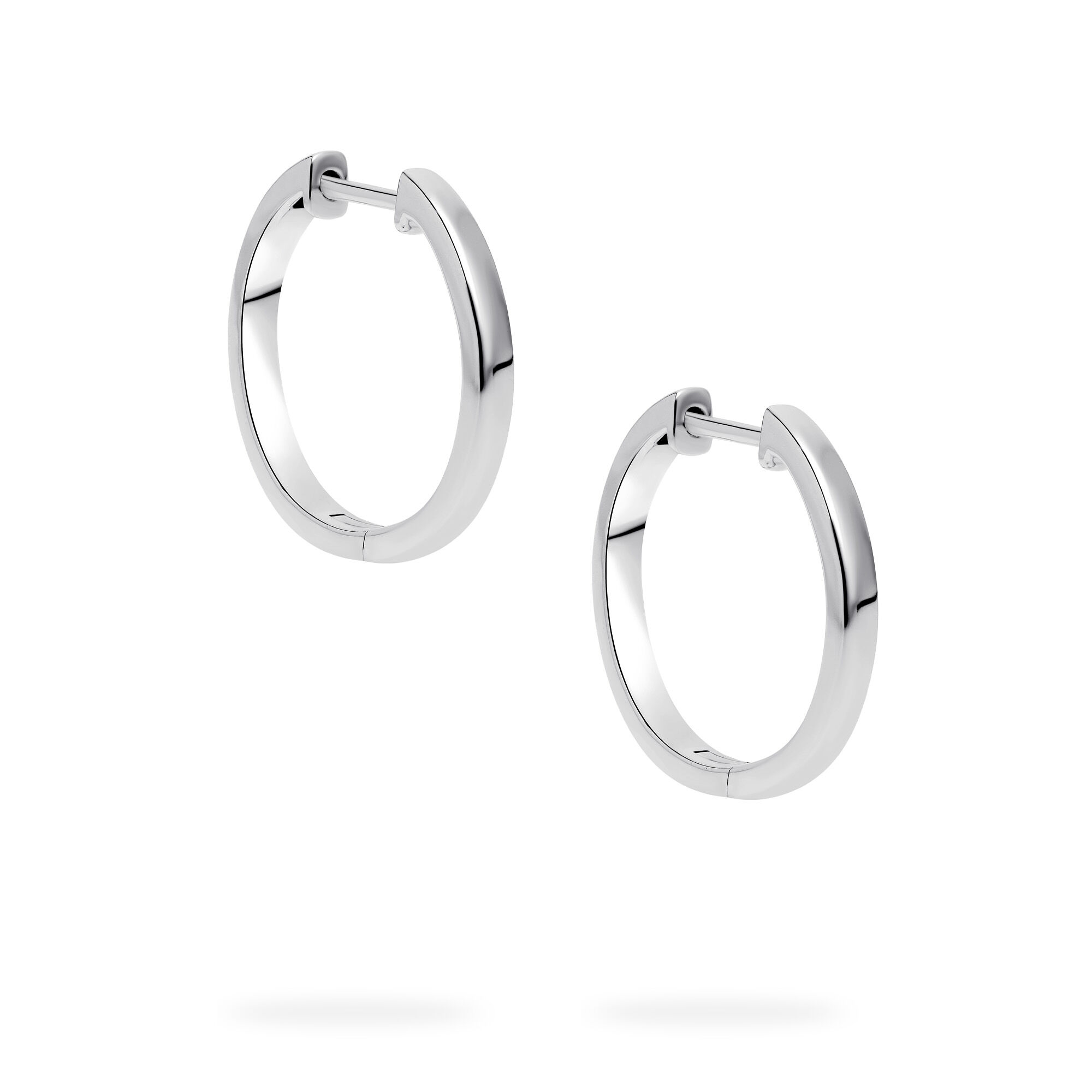 Sterling Silver 18 mm Thin Huggie Earrings