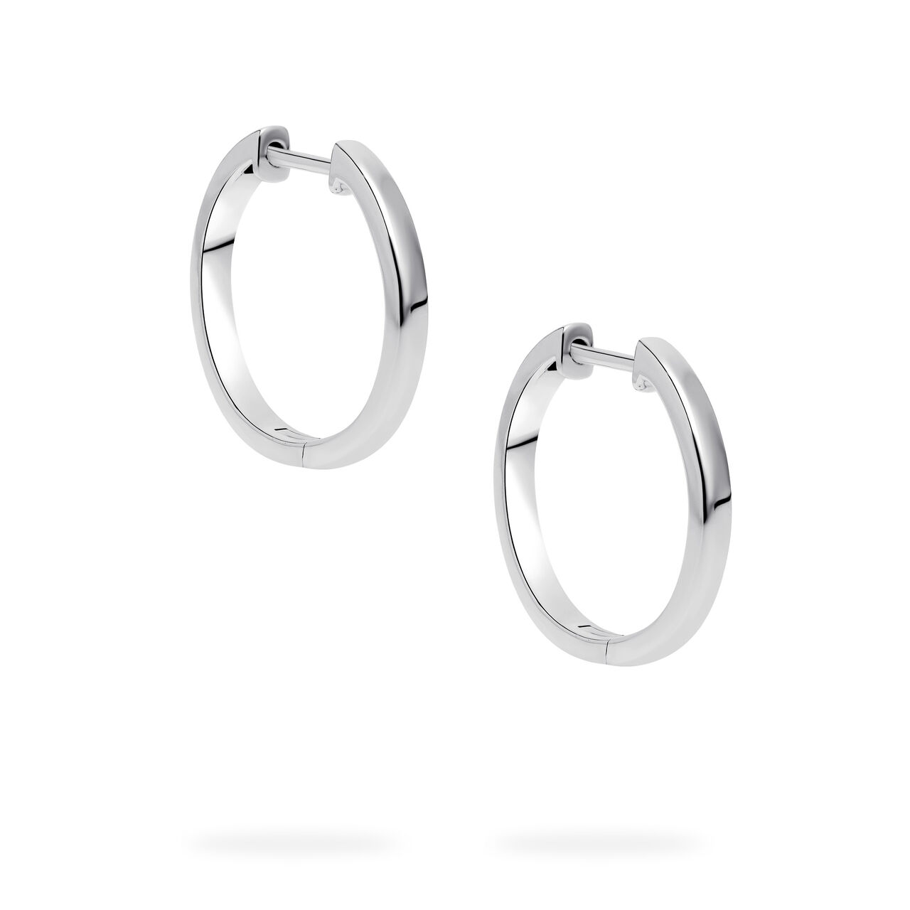 Birks Essentials Sterling Silver 18 mm Thin Huggie Earrings image number 1