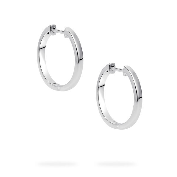 Sterling Silver 18 mm Thin Huggie Earrings