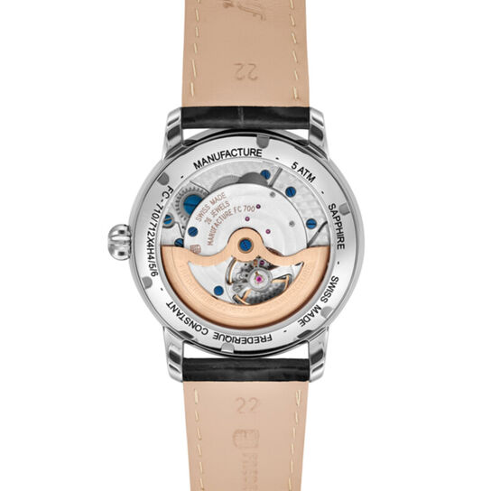 Frederique Constant Manufacture Automatic Moonphase 42 mm Stainless Steel FC-712MS4H6 Back image number 2