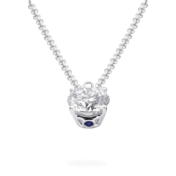 Round Solitaire Diamond Pendant