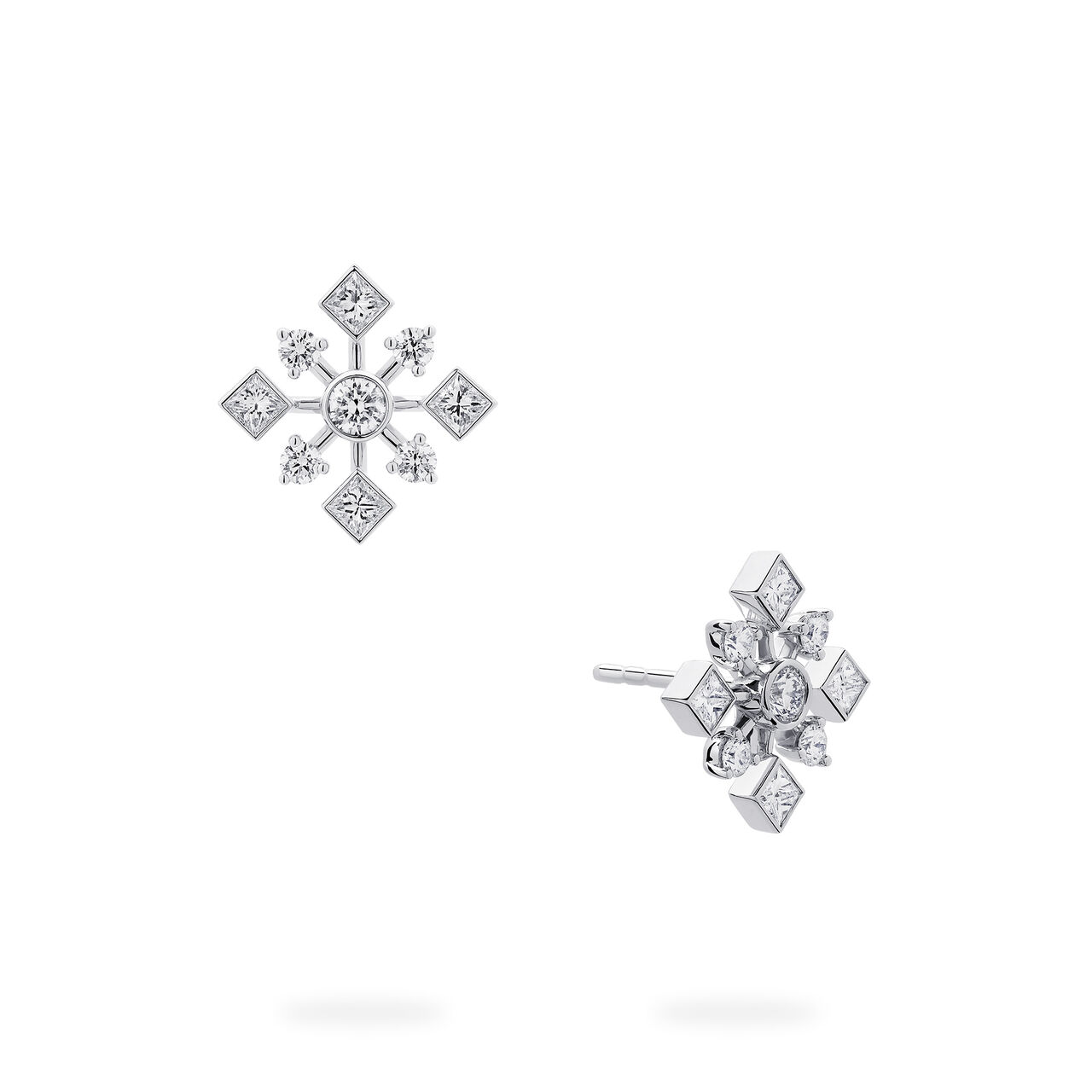 Birks Snowflake Stud Earrings 450016921279 image number 0