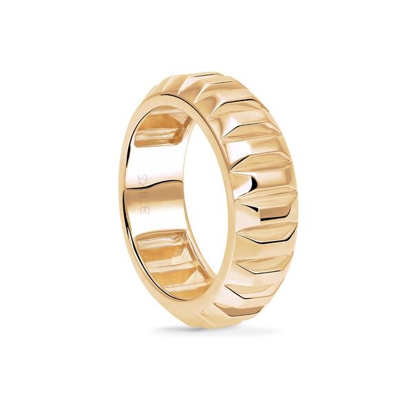 Yellow Gold Textured Ring
