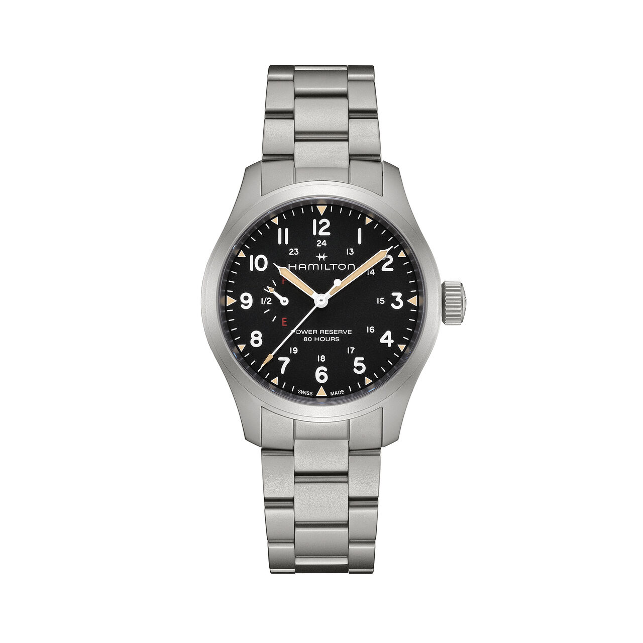 Hamilton Khaki Field Power Reserve 40 mm Stainless Steel H69509130 image number 0