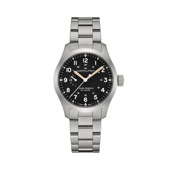 Khaki Field Power Reserve 40 mm Stainless Steel