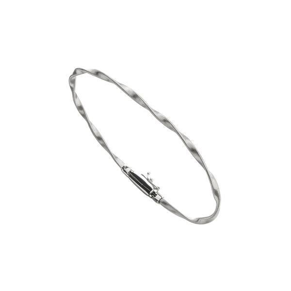 Marrakech White Gold Stackable Bangle