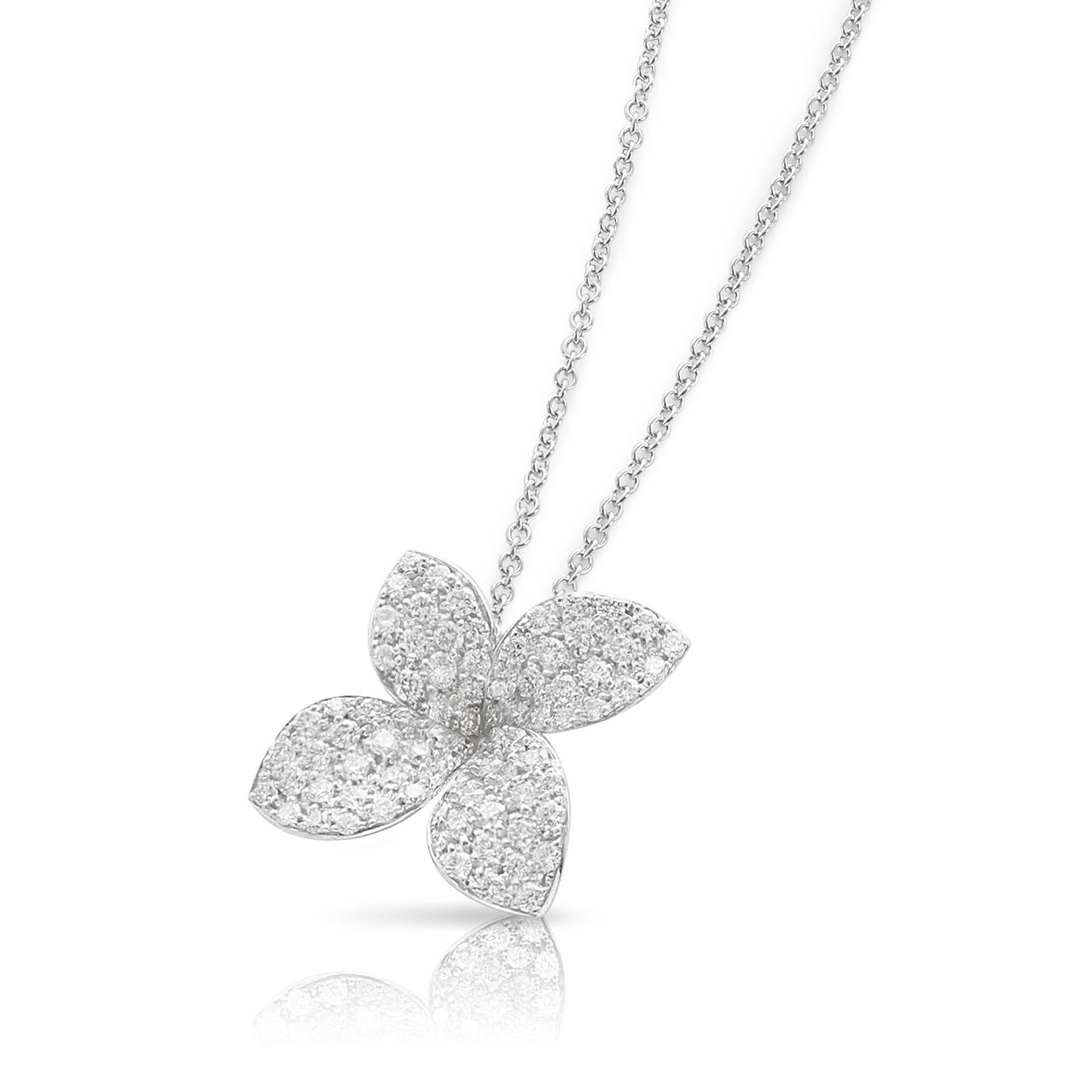 Pasquale Bruni Petit Garden Medium White Gold and Diamond Pavé Pendant 15373B Front image number 0