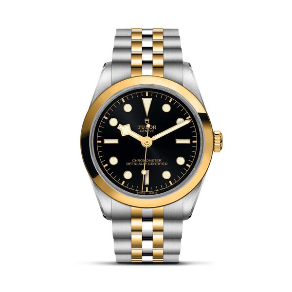 Black Bay 36 mm automatique en or jaune et acier inoxydable