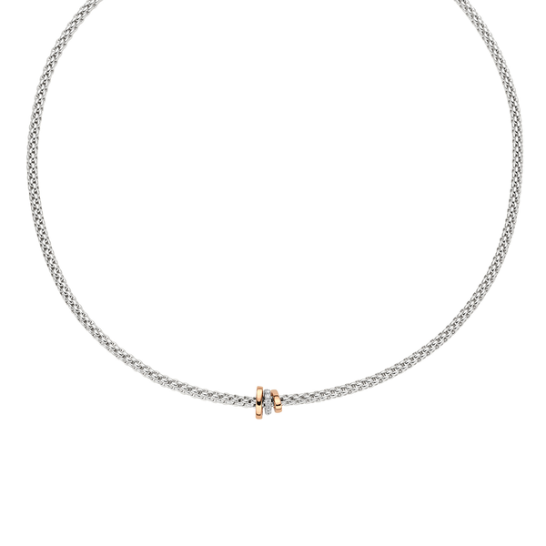 Prima White Gold Necklace with Diamonds